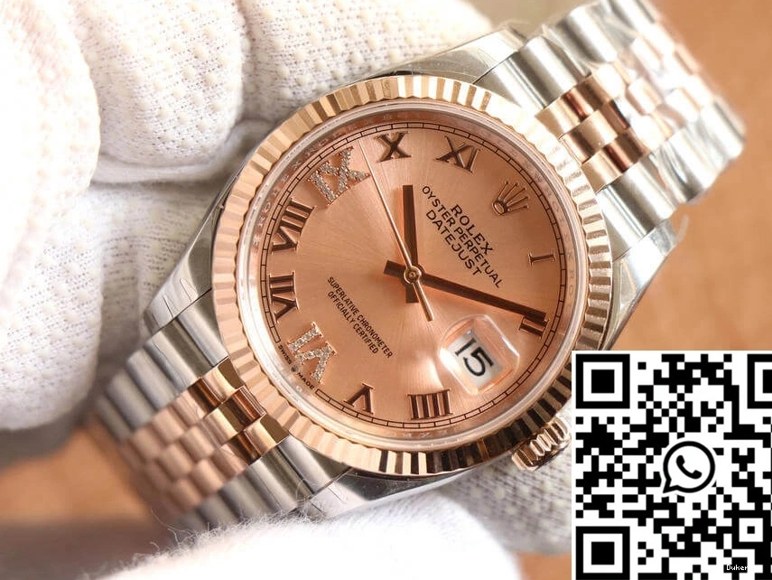 Diamonds Rose M126231-0027 Factory Gold EW Rolex Dial Datejust 0306